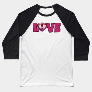 Unicorn Valentine Unicorns in Love Heart Baseball T-Shirt